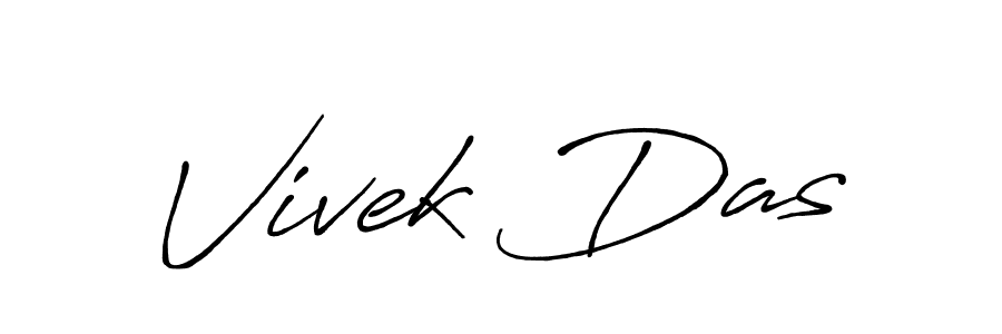 You should practise on your own different ways (Antro_Vectra_Bolder) to write your name (Vivek Das) in signature. don't let someone else do it for you. Vivek Das signature style 7 images and pictures png