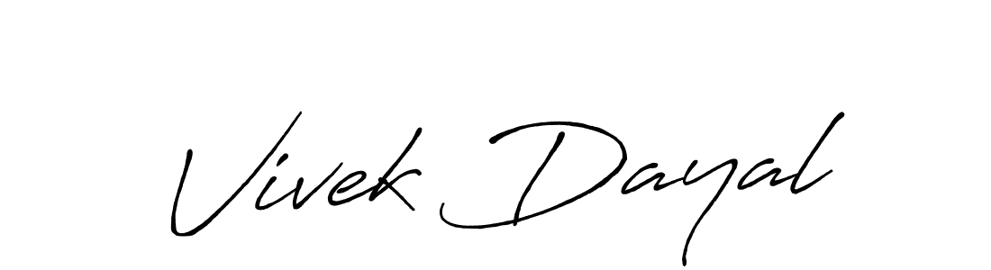 It looks lik you need a new signature style for name Vivek Dayal. Design unique handwritten (Antro_Vectra_Bolder) signature with our free signature maker in just a few clicks. Vivek Dayal signature style 7 images and pictures png