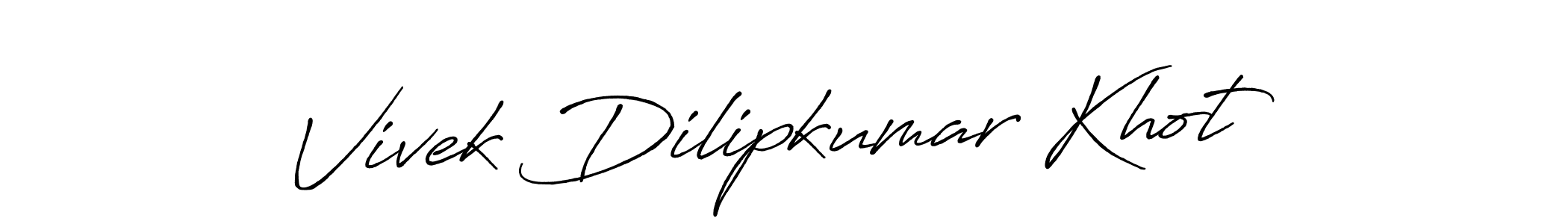 It looks lik you need a new signature style for name Vivek Dilipkumar Khot. Design unique handwritten (Antro_Vectra_Bolder) signature with our free signature maker in just a few clicks. Vivek Dilipkumar Khot signature style 7 images and pictures png