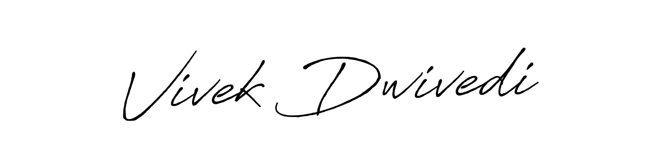 Vivek Dwivedi stylish signature style. Best Handwritten Sign (Antro_Vectra_Bolder) for my name. Handwritten Signature Collection Ideas for my name Vivek Dwivedi. Vivek Dwivedi signature style 7 images and pictures png