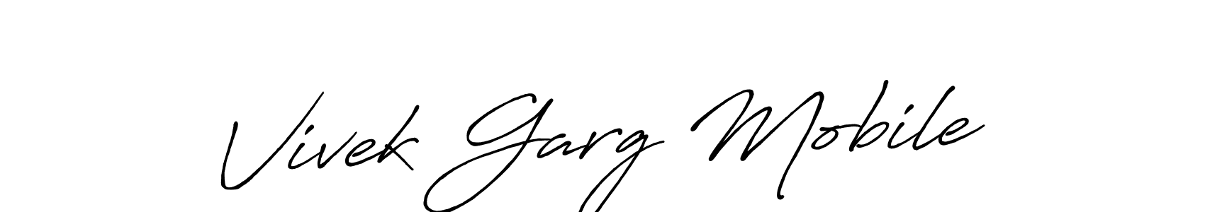 It looks lik you need a new signature style for name Vivek Garg Mobile. Design unique handwritten (Antro_Vectra_Bolder) signature with our free signature maker in just a few clicks. Vivek Garg Mobile signature style 7 images and pictures png