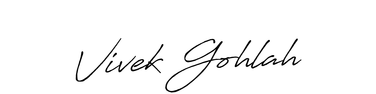 Also You can easily find your signature by using the search form. We will create Vivek Gohlah name handwritten signature images for you free of cost using Antro_Vectra_Bolder sign style. Vivek Gohlah signature style 7 images and pictures png