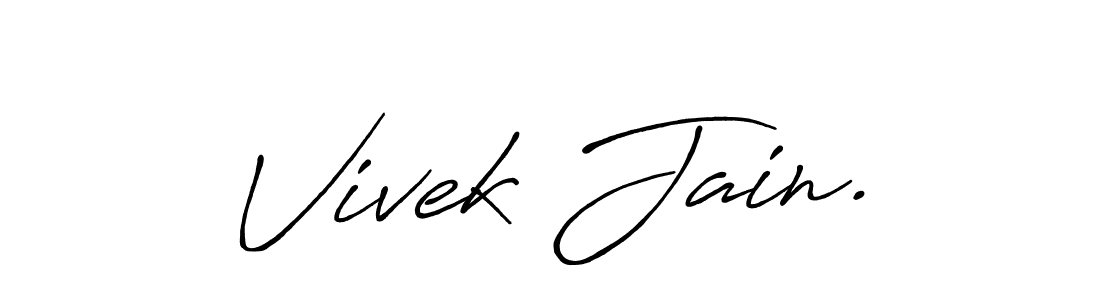 Design your own signature with our free online signature maker. With this signature software, you can create a handwritten (Antro_Vectra_Bolder) signature for name Vivek Jain.. Vivek Jain. signature style 7 images and pictures png