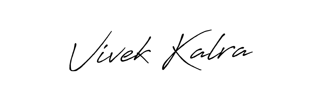 Use a signature maker to create a handwritten signature online. With this signature software, you can design (Antro_Vectra_Bolder) your own signature for name Vivek Kalra. Vivek Kalra signature style 7 images and pictures png