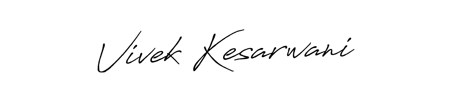 Similarly Antro_Vectra_Bolder is the best handwritten signature design. Signature creator online .You can use it as an online autograph creator for name Vivek Kesarwani. Vivek Kesarwani signature style 7 images and pictures png