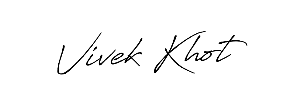 How to Draw Vivek Khot signature style? Antro_Vectra_Bolder is a latest design signature styles for name Vivek Khot. Vivek Khot signature style 7 images and pictures png