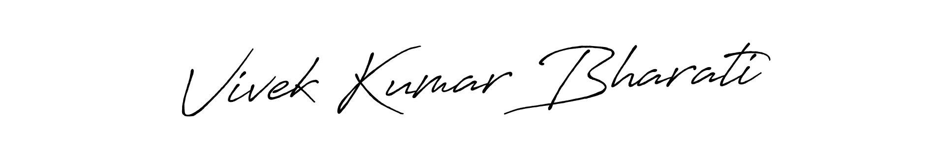 Also we have Vivek Kumar Bharati name is the best signature style. Create professional handwritten signature collection using Antro_Vectra_Bolder autograph style. Vivek Kumar Bharati signature style 7 images and pictures png