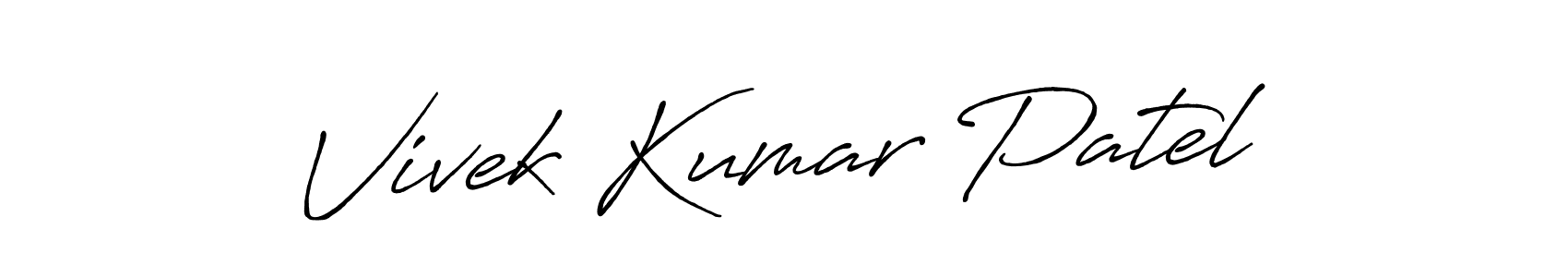 It looks lik you need a new signature style for name Vivek Kumar Patel. Design unique handwritten (Antro_Vectra_Bolder) signature with our free signature maker in just a few clicks. Vivek Kumar Patel signature style 7 images and pictures png