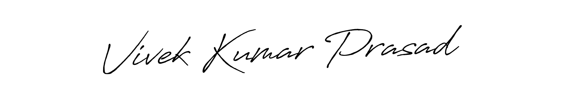 The best way (Antro_Vectra_Bolder) to make a short signature is to pick only two or three words in your name. The name Vivek Kumar Prasad include a total of six letters. For converting this name. Vivek Kumar Prasad signature style 7 images and pictures png