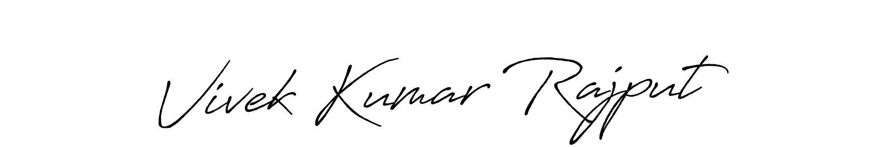 Antro_Vectra_Bolder is a professional signature style that is perfect for those who want to add a touch of class to their signature. It is also a great choice for those who want to make their signature more unique. Get Vivek Kumar Rajput name to fancy signature for free. Vivek Kumar Rajput signature style 7 images and pictures png