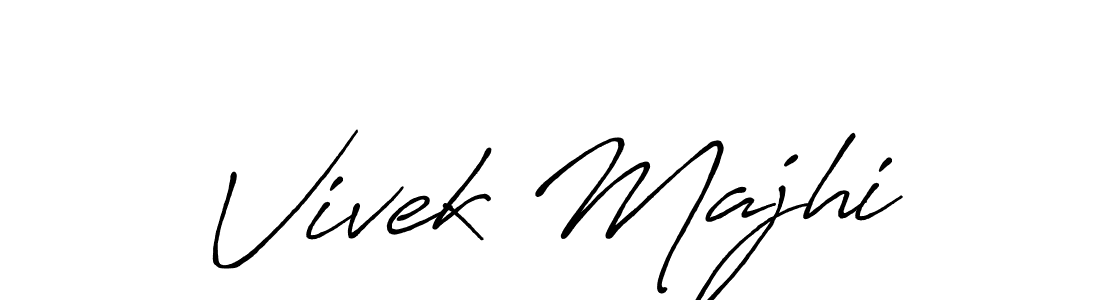 Also You can easily find your signature by using the search form. We will create Vivek Majhi name handwritten signature images for you free of cost using Antro_Vectra_Bolder sign style. Vivek Majhi signature style 7 images and pictures png