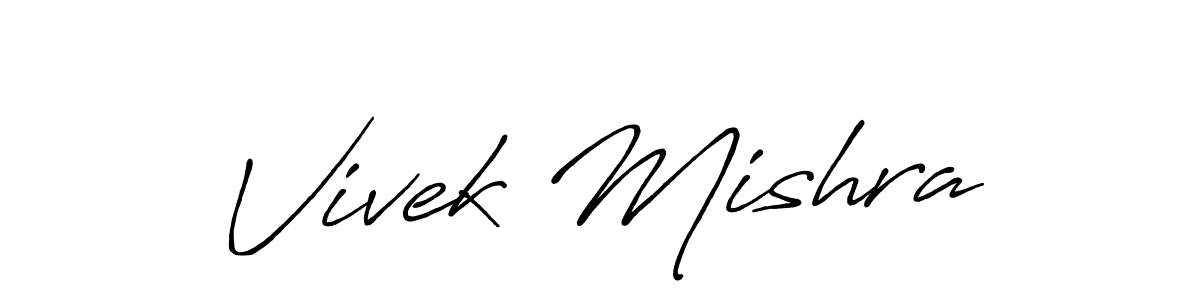 It looks lik you need a new signature style for name Vivek Mishra. Design unique handwritten (Antro_Vectra_Bolder) signature with our free signature maker in just a few clicks. Vivek Mishra signature style 7 images and pictures png