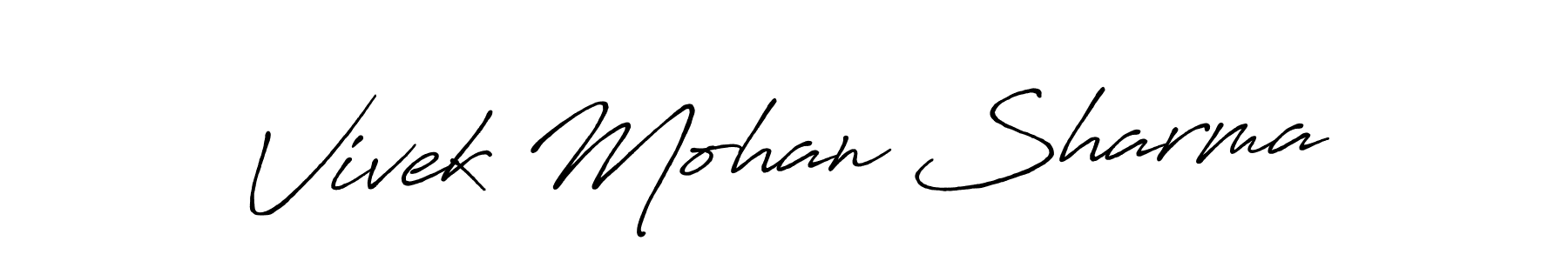 It looks lik you need a new signature style for name Vivek Mohan Sharma. Design unique handwritten (Antro_Vectra_Bolder) signature with our free signature maker in just a few clicks. Vivek Mohan Sharma signature style 7 images and pictures png