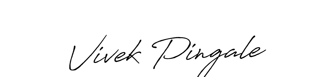 if you are searching for the best signature style for your name Vivek Pingale. so please give up your signature search. here we have designed multiple signature styles  using Antro_Vectra_Bolder. Vivek Pingale signature style 7 images and pictures png