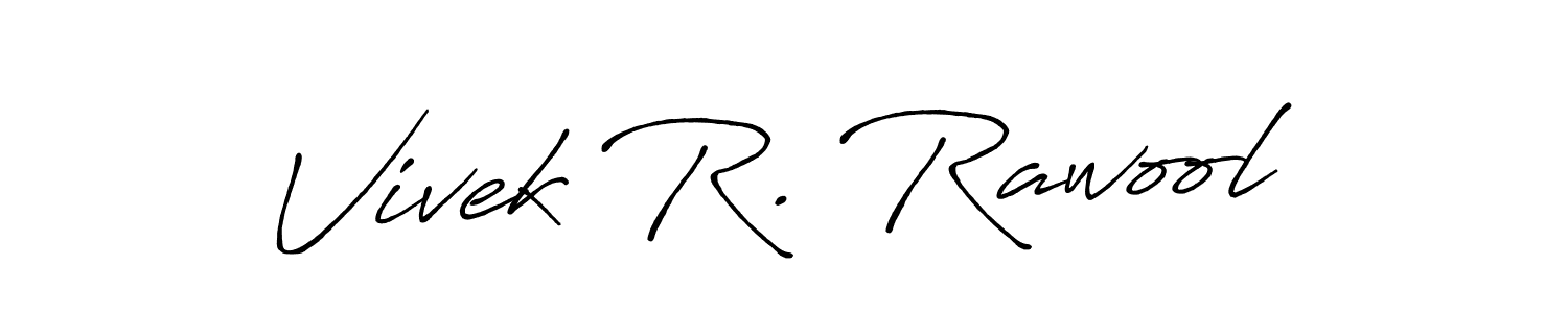 Antro_Vectra_Bolder is a professional signature style that is perfect for those who want to add a touch of class to their signature. It is also a great choice for those who want to make their signature more unique. Get Vivek R. Rawool name to fancy signature for free. Vivek R. Rawool signature style 7 images and pictures png