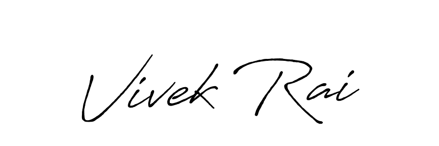 It looks lik you need a new signature style for name Vivek Rai. Design unique handwritten (Antro_Vectra_Bolder) signature with our free signature maker in just a few clicks. Vivek Rai signature style 7 images and pictures png