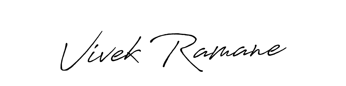 The best way (Antro_Vectra_Bolder) to make a short signature is to pick only two or three words in your name. The name Vivek Ramane include a total of six letters. For converting this name. Vivek Ramane signature style 7 images and pictures png