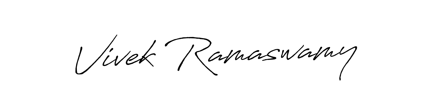 Use a signature maker to create a handwritten signature online. With this signature software, you can design (Antro_Vectra_Bolder) your own signature for name Vivek Ramaswamy. Vivek Ramaswamy signature style 7 images and pictures png