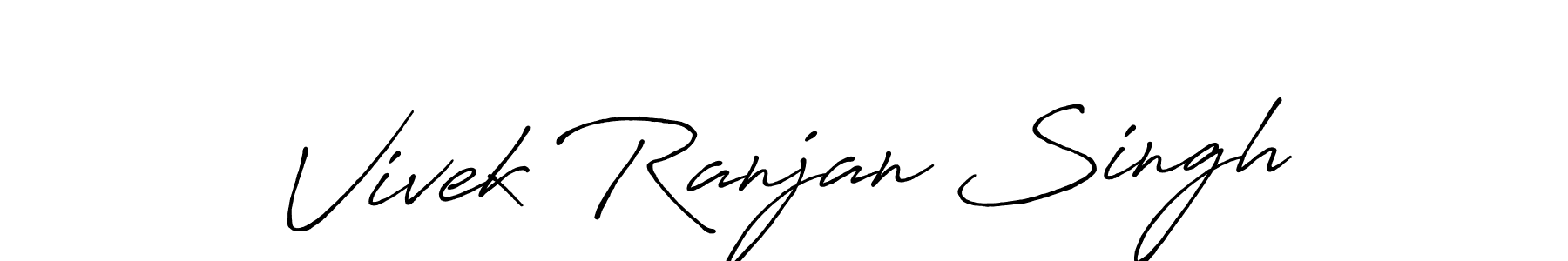 Also we have Vivek Ranjan Singh name is the best signature style. Create professional handwritten signature collection using Antro_Vectra_Bolder autograph style. Vivek Ranjan Singh signature style 7 images and pictures png