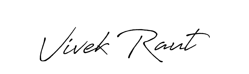 The best way (Antro_Vectra_Bolder) to make a short signature is to pick only two or three words in your name. The name Vivek Raut include a total of six letters. For converting this name. Vivek Raut signature style 7 images and pictures png