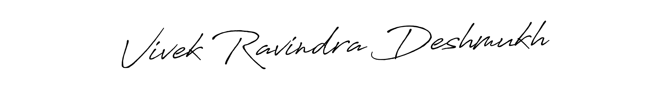 Make a beautiful signature design for name Vivek Ravindra Deshmukh. With this signature (Antro_Vectra_Bolder) style, you can create a handwritten signature for free. Vivek Ravindra Deshmukh signature style 7 images and pictures png