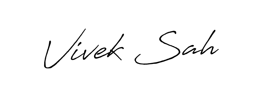 It looks lik you need a new signature style for name Vivek Sah. Design unique handwritten (Antro_Vectra_Bolder) signature with our free signature maker in just a few clicks. Vivek Sah signature style 7 images and pictures png