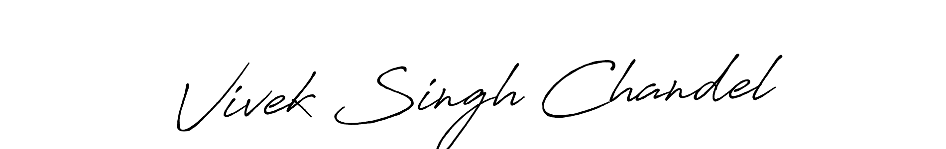 This is the best signature style for the Vivek Singh Chandel name. Also you like these signature font (Antro_Vectra_Bolder). Mix name signature. Vivek Singh Chandel signature style 7 images and pictures png