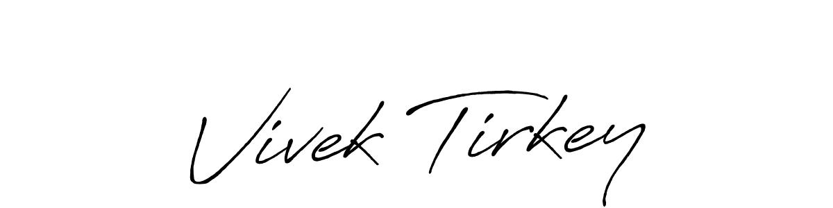 if you are searching for the best signature style for your name Vivek Tirkey. so please give up your signature search. here we have designed multiple signature styles  using Antro_Vectra_Bolder. Vivek Tirkey signature style 7 images and pictures png
