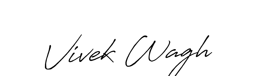 Create a beautiful signature design for name Vivek Wagh. With this signature (Antro_Vectra_Bolder) fonts, you can make a handwritten signature for free. Vivek Wagh signature style 7 images and pictures png