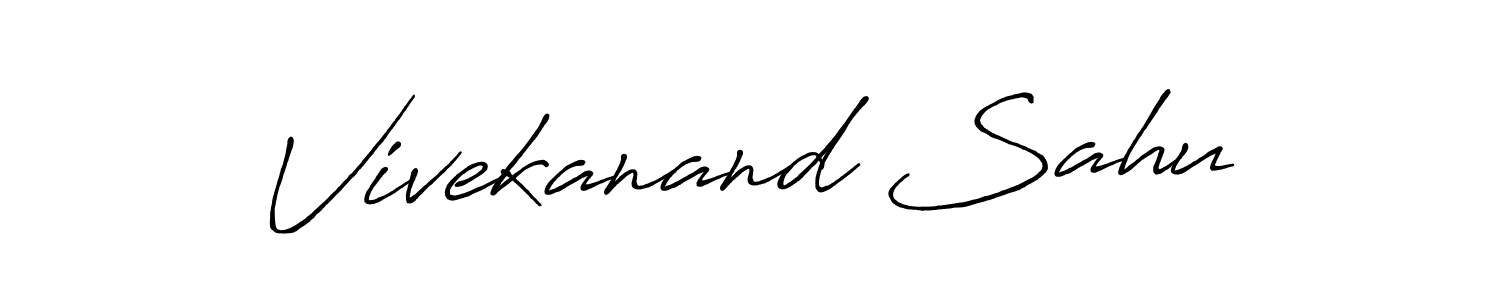 Vivekanand Sahu stylish signature style. Best Handwritten Sign (Antro_Vectra_Bolder) for my name. Handwritten Signature Collection Ideas for my name Vivekanand Sahu. Vivekanand Sahu signature style 7 images and pictures png