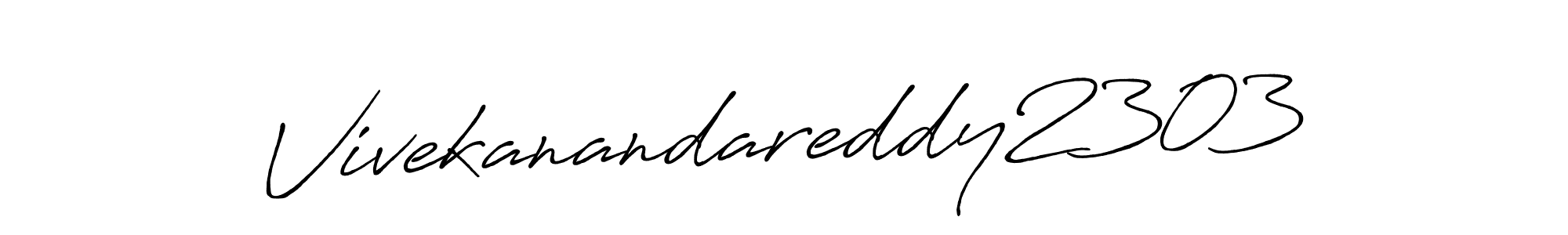 Use a signature maker to create a handwritten signature online. With this signature software, you can design (Antro_Vectra_Bolder) your own signature for name Vivekanandareddy2303. Vivekanandareddy2303 signature style 7 images and pictures png