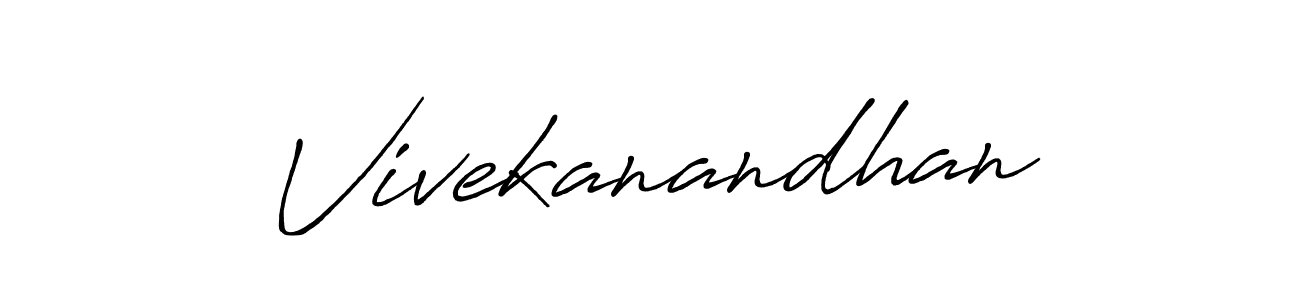 Vivekanandhan stylish signature style. Best Handwritten Sign (Antro_Vectra_Bolder) for my name. Handwritten Signature Collection Ideas for my name Vivekanandhan. Vivekanandhan signature style 7 images and pictures png