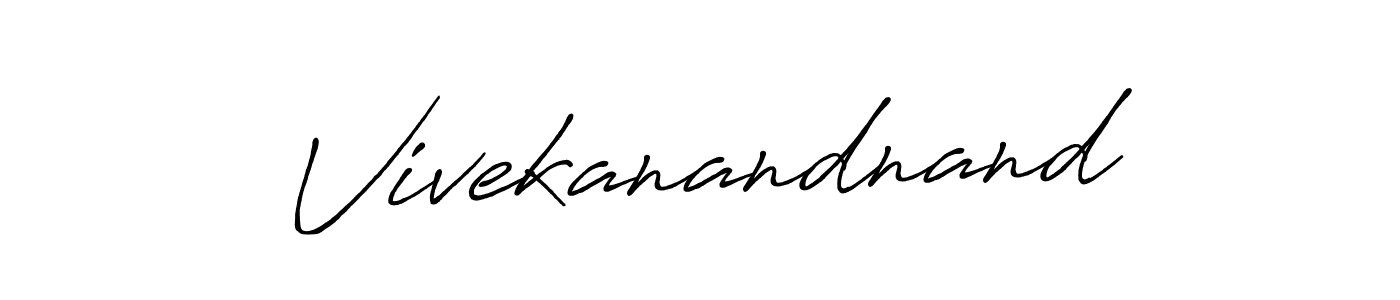 Also we have Vivekanandnand name is the best signature style. Create professional handwritten signature collection using Antro_Vectra_Bolder autograph style. Vivekanandnand signature style 7 images and pictures png