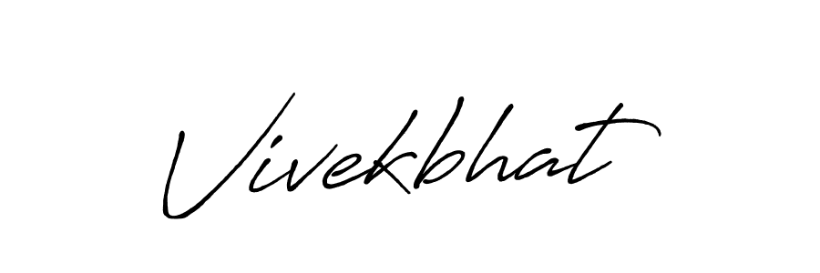 Vivekbhat stylish signature style. Best Handwritten Sign (Antro_Vectra_Bolder) for my name. Handwritten Signature Collection Ideas for my name Vivekbhat. Vivekbhat signature style 7 images and pictures png