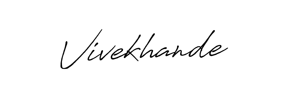 if you are searching for the best signature style for your name Vivekhande. so please give up your signature search. here we have designed multiple signature styles  using Antro_Vectra_Bolder. Vivekhande signature style 7 images and pictures png