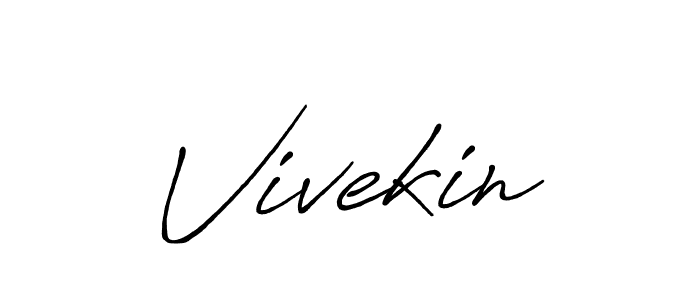 The best way (Antro_Vectra_Bolder) to make a short signature is to pick only two or three words in your name. The name Vivekin include a total of six letters. For converting this name. Vivekin signature style 7 images and pictures png