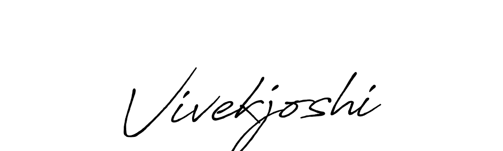 Create a beautiful signature design for name Vivekjoshi. With this signature (Antro_Vectra_Bolder) fonts, you can make a handwritten signature for free. Vivekjoshi signature style 7 images and pictures png