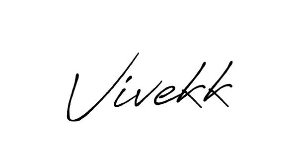 The best way (Antro_Vectra_Bolder) to make a short signature is to pick only two or three words in your name. The name Vivekk include a total of six letters. For converting this name. Vivekk signature style 7 images and pictures png