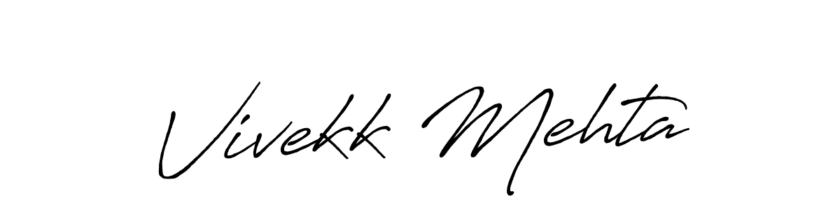 How to Draw Vivekk Mehta signature style? Antro_Vectra_Bolder is a latest design signature styles for name Vivekk Mehta. Vivekk Mehta signature style 7 images and pictures png