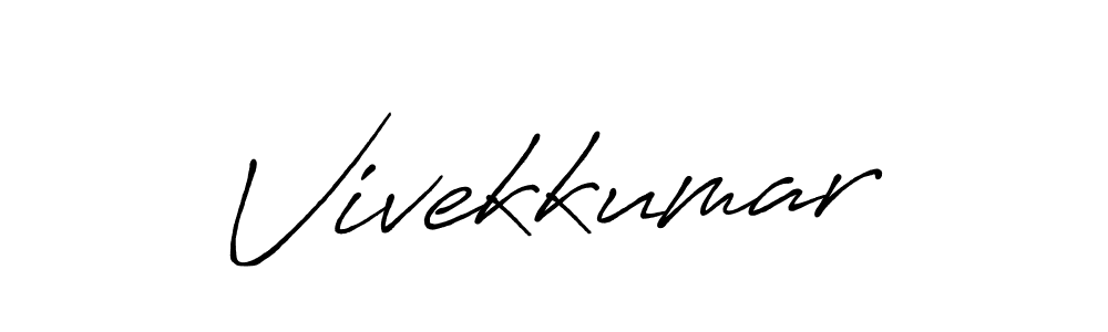 Make a beautiful signature design for name Vivekkumar. With this signature (Antro_Vectra_Bolder) style, you can create a handwritten signature for free. Vivekkumar signature style 7 images and pictures png