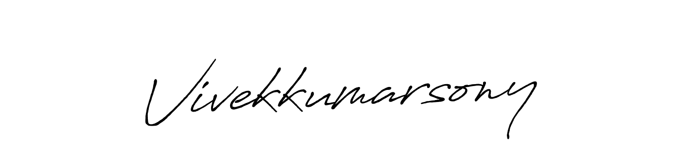 Make a short Vivekkumarsony signature style. Manage your documents anywhere anytime using Antro_Vectra_Bolder. Create and add eSignatures, submit forms, share and send files easily. Vivekkumarsony signature style 7 images and pictures png