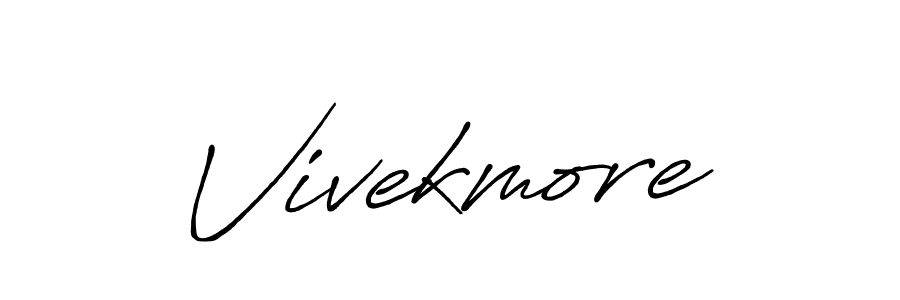 Use a signature maker to create a handwritten signature online. With this signature software, you can design (Antro_Vectra_Bolder) your own signature for name Vivekmore. Vivekmore signature style 7 images and pictures png