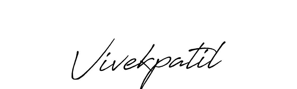 Use a signature maker to create a handwritten signature online. With this signature software, you can design (Antro_Vectra_Bolder) your own signature for name Vivekpatil. Vivekpatil signature style 7 images and pictures png