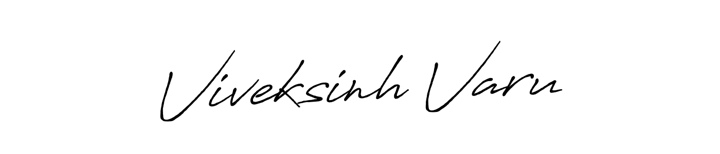 Use a signature maker to create a handwritten signature online. With this signature software, you can design (Antro_Vectra_Bolder) your own signature for name Viveksinh Varu. Viveksinh Varu signature style 7 images and pictures png