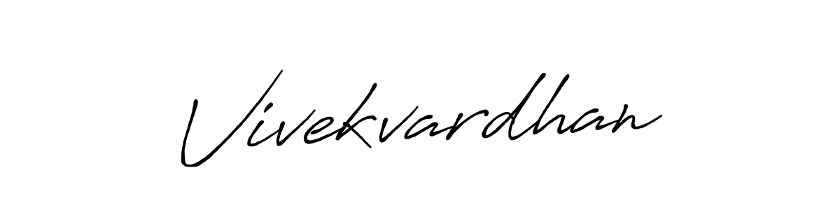 Make a beautiful signature design for name Vivekvardhan. With this signature (Antro_Vectra_Bolder) style, you can create a handwritten signature for free. Vivekvardhan signature style 7 images and pictures png