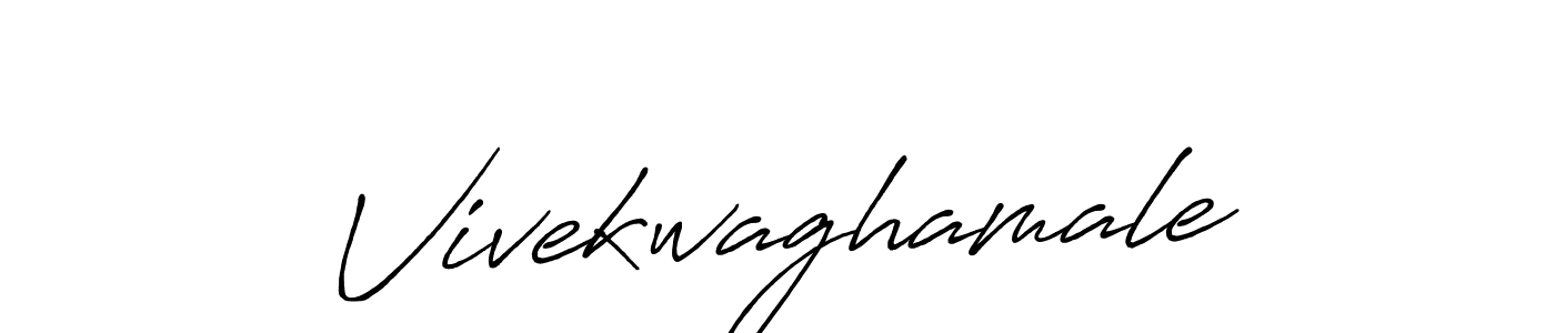Also we have Vivekwaghamale name is the best signature style. Create professional handwritten signature collection using Antro_Vectra_Bolder autograph style. Vivekwaghamale signature style 7 images and pictures png