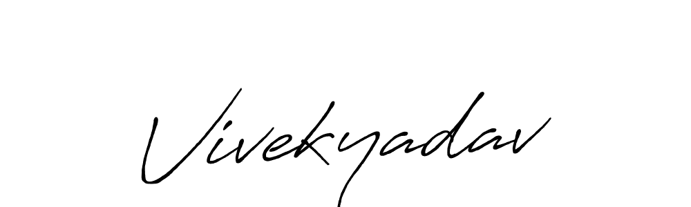 It looks lik you need a new signature style for name Vivekyadav. Design unique handwritten (Antro_Vectra_Bolder) signature with our free signature maker in just a few clicks. Vivekyadav signature style 7 images and pictures png