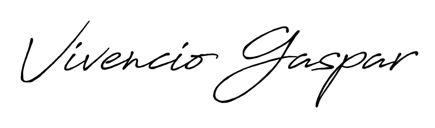 You should practise on your own different ways (Antro_Vectra_Bolder) to write your name (Vivencio Gaspar) in signature. Don't let someone else do it for you. Vivencio Gaspar signature style 7 images and pictures png