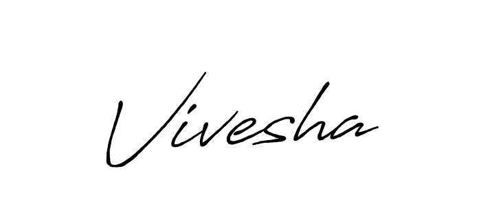 Design your own signature with our free online signature maker. With this signature software, you can create a handwritten (Antro_Vectra_Bolder) signature for name Vivesha. Vivesha signature style 7 images and pictures png