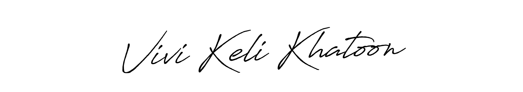 The best way (Antro_Vectra_Bolder) to make a short signature is to pick only two or three words in your name. The name Vivi Keli Khatoon include a total of six letters. For converting this name. Vivi Keli Khatoon signature style 7 images and pictures png